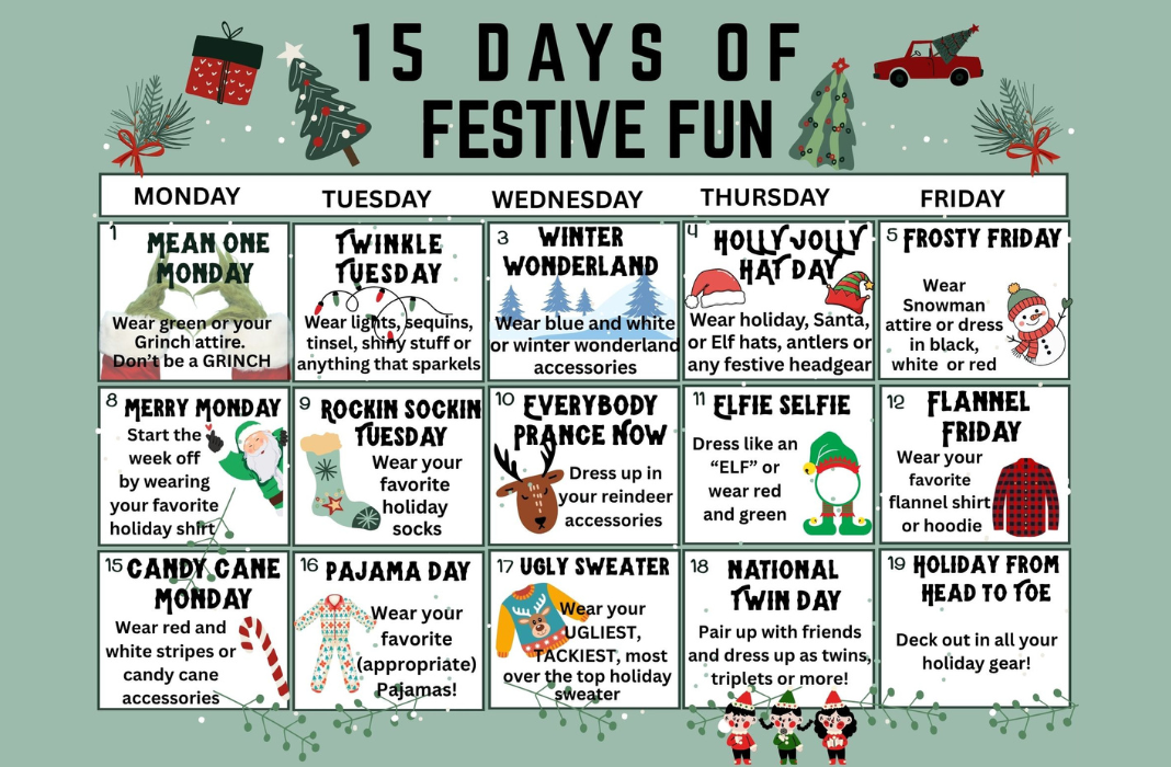  Holiday Dress-up Calendar